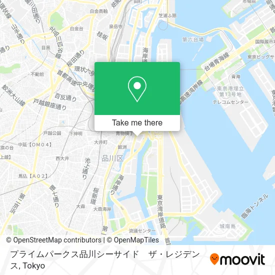 プライムパークス品川シーサイド　ザ・レジデンス map