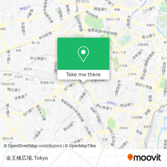 金王橋広場 map