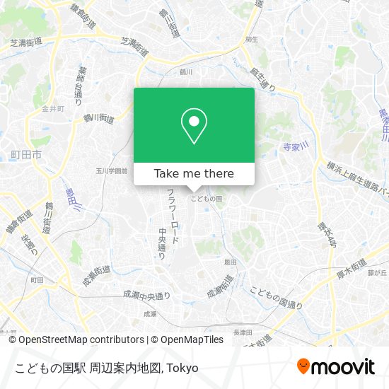 こどもの国駅 周辺案内地図 map