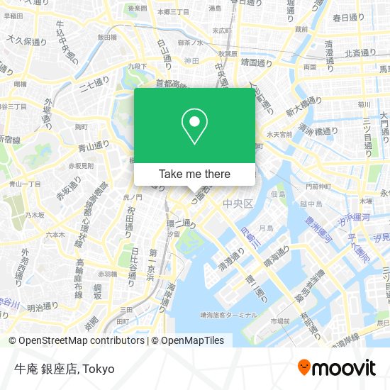 牛庵 銀座店 map