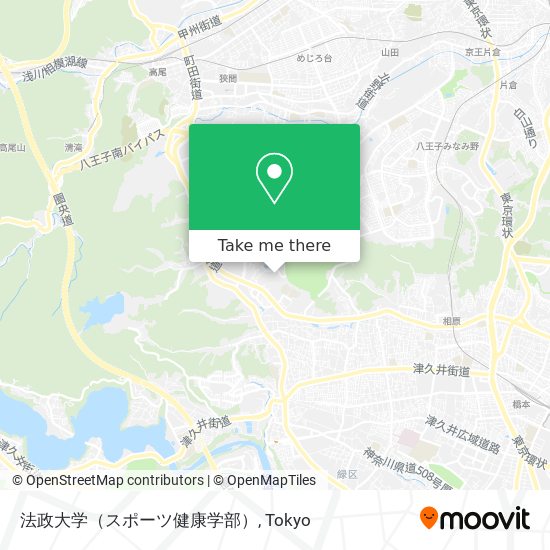 How To Get To 法政大学 スポーツ健康学部 In 町田市 By Bus Or Metro