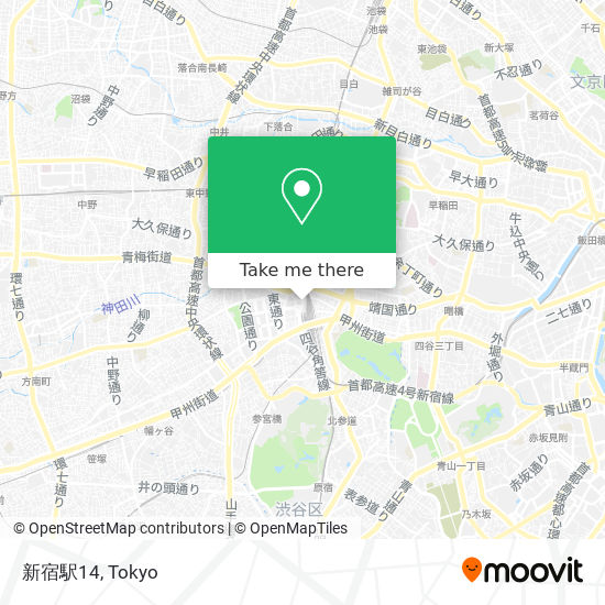 新宿駅14 map