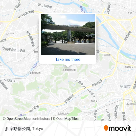 多摩動物公園 map