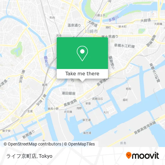 ライフ京町店 map