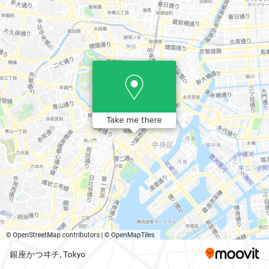 銀座かつヰチ map