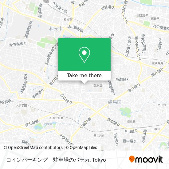 コインパーキング　駐車場のバラカ map