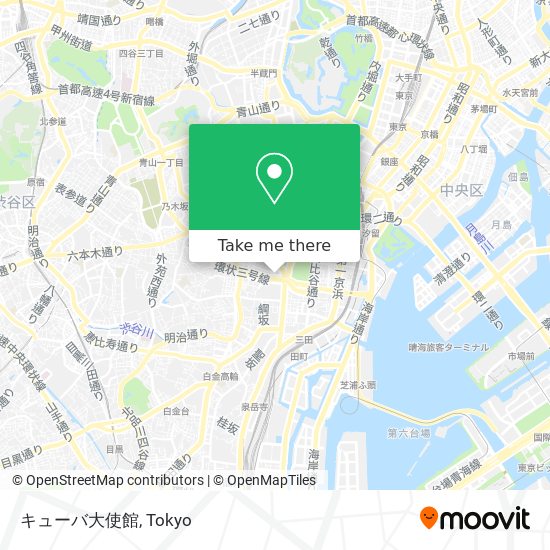 キューバ大使館 map