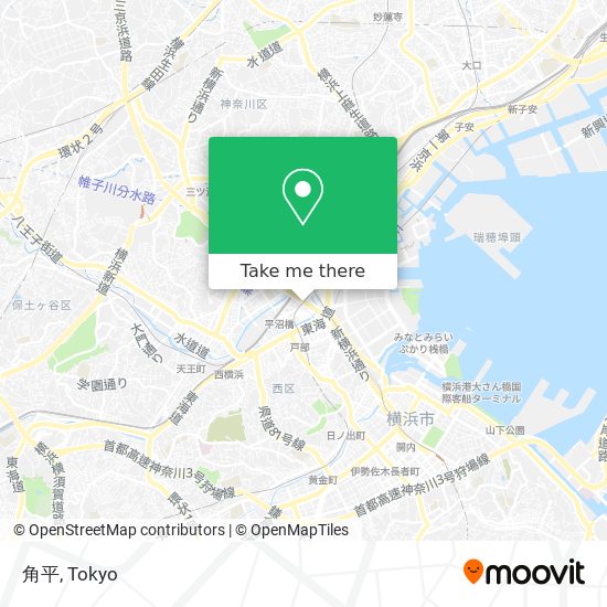 How To Get To 角平 In 横浜市 By Bus