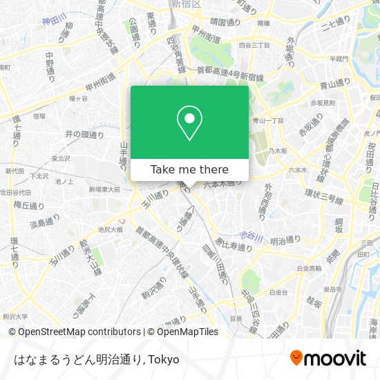 はなまるうどん明治通り map
