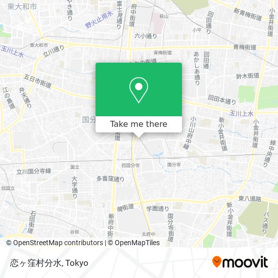 恋ヶ窪村分水 map