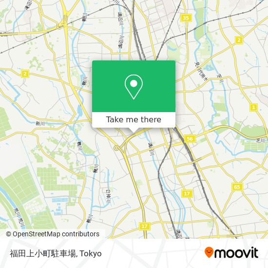 福田上小町駐車場 map