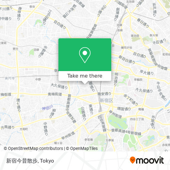 新宿今昔散歩 map