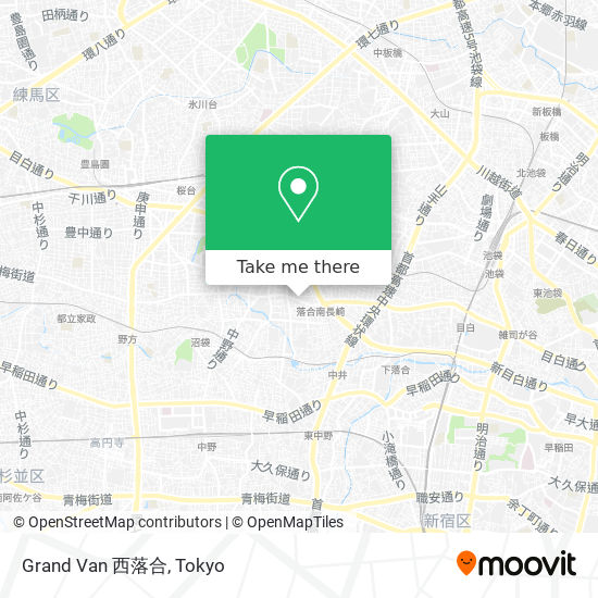 Grand Van 西落合 map