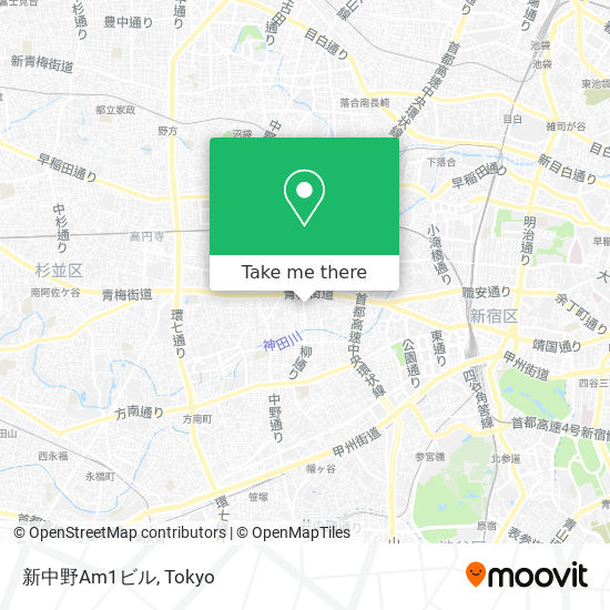 新中野Am1ビル map