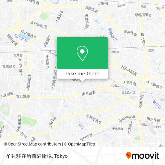 牟礼駐在所前駐輪場 map