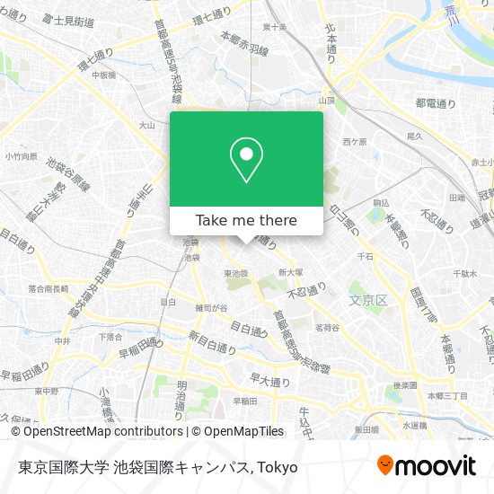 東京国際大学 池袋国際キャンパス map