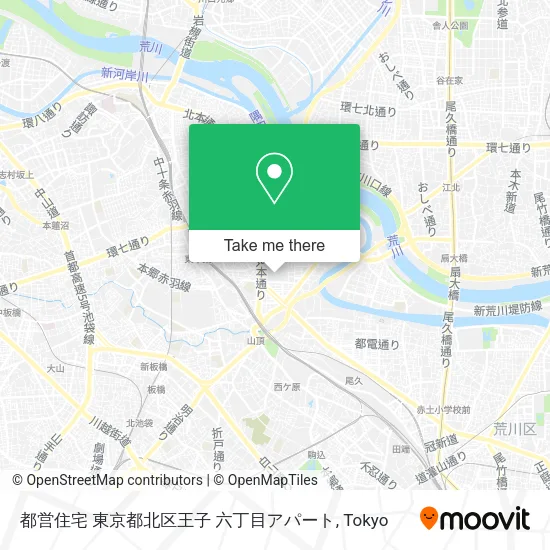 都営住宅 東京都北区王子 六丁目アパート map