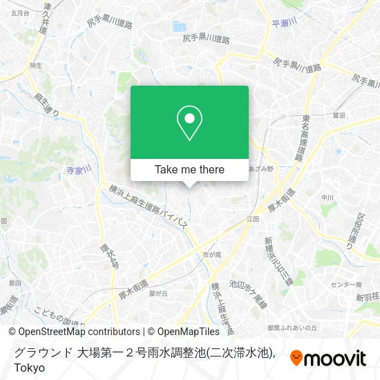 グラウンド 大場第一２号雨水調整池(二次滞水池) map