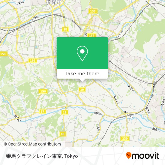 乗馬クラブクレイン東京 map