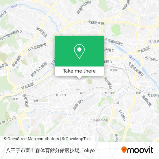 八王子市富士森体育館分館競技場 map