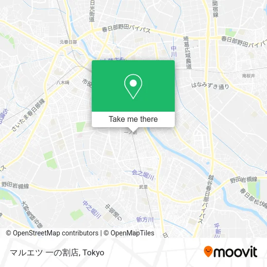 マルエツ 一の割店 map