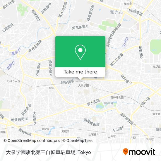 大泉学園駅北第三自転車駐車場 map