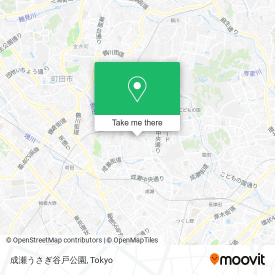 成瀬うさぎ谷戸公園 map