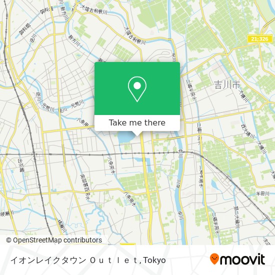 How To Get To イオンレイクタウン ｏｕｔｌｅｔ In 越谷市 By Metro Or Bus