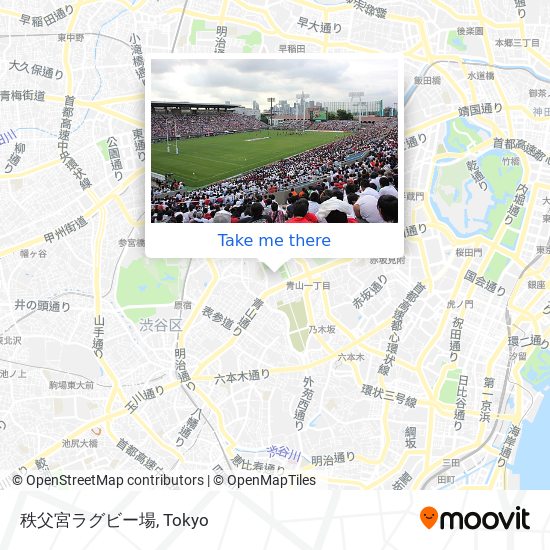 秩父宮ラグビー場 map