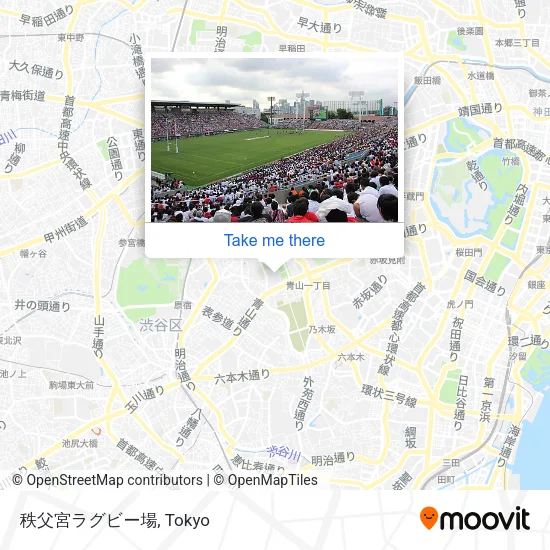秩父宮ラグビー場 map