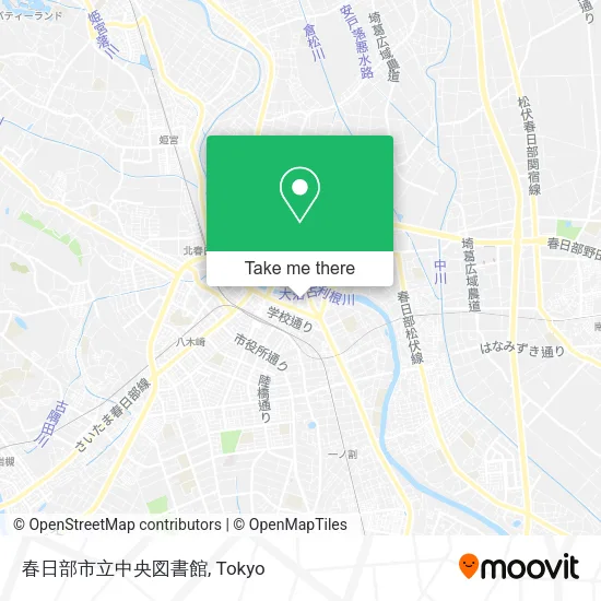 春日部市立中央図書館 map