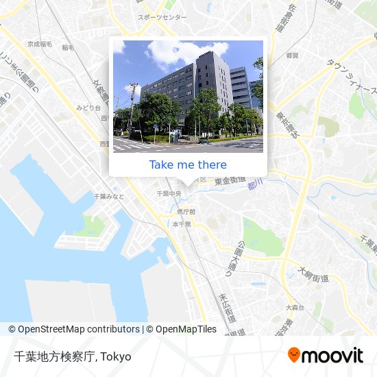 千葉地方検察庁 map