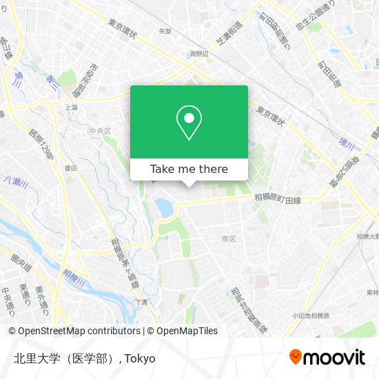 怎樣搭地鐵或巴士去tokyo的北里大学 医学部 Moovit