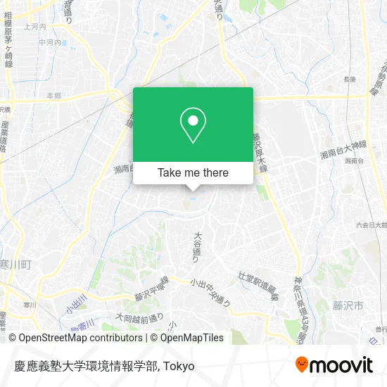 慶應義塾大学環境情報学部 map