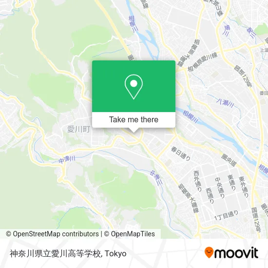 神奈川県立愛川高等学校 map