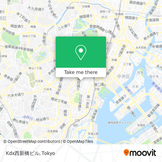 Kdx西新橋ビル map