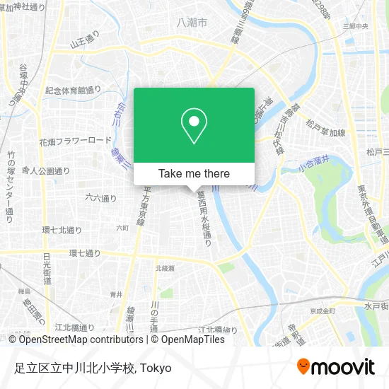 足立区立中川北小学校 map