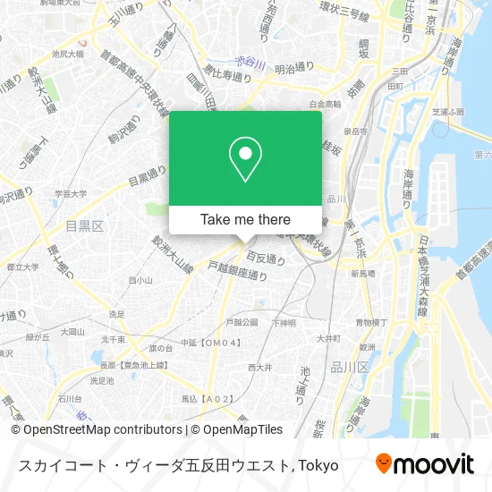 スカイコート・ヴィーダ五反田ウエスト map