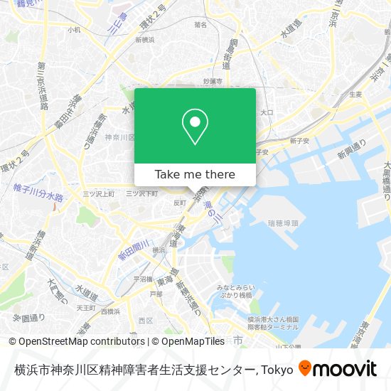 横浜市神奈川区精神障害者生活支援センター map