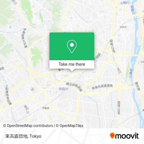 East Takamori Danchi map