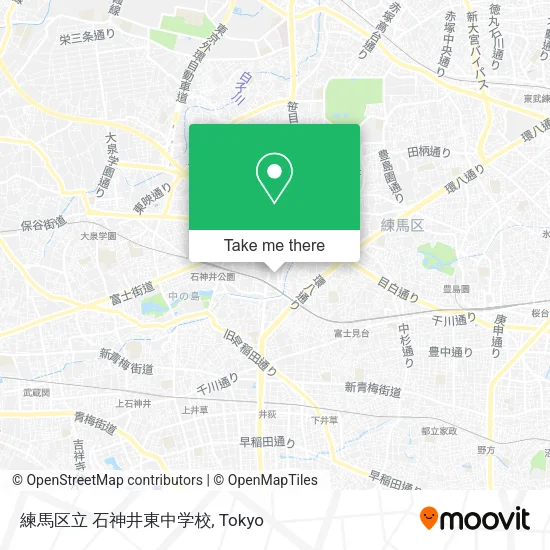 練馬区立 石神井東中学校 map