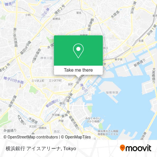 横浜銀行 アイスアリーナ map