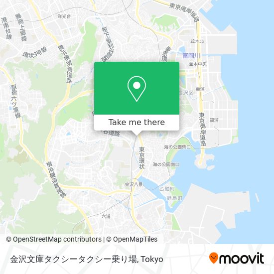 金沢文庫タクシータクシー乗り場 map