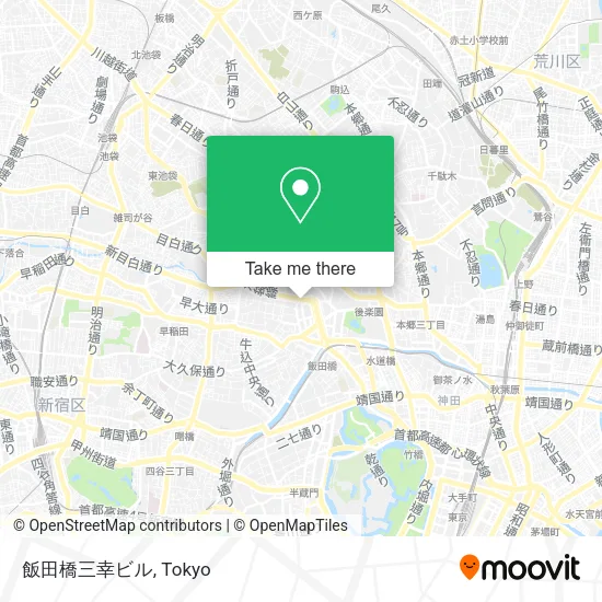 Iidabashi Sanko Building map