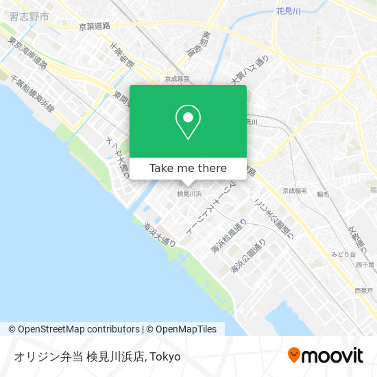 オリジン弁当 検見川浜店 map