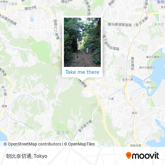 朝比奈切通 map