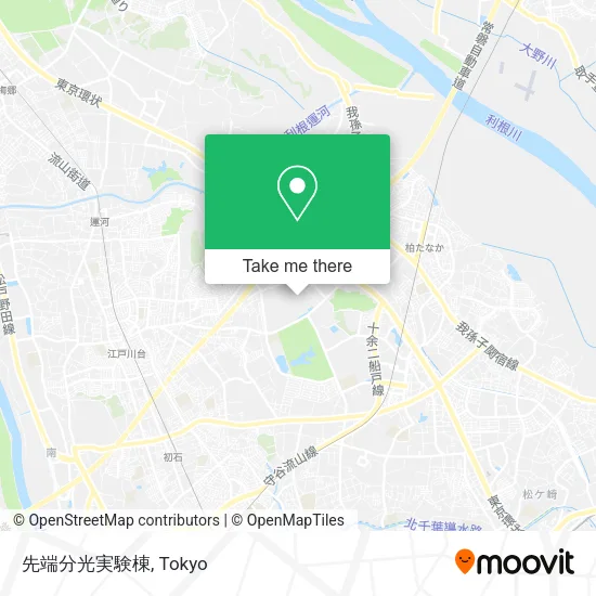 先端分光実験棟 map
