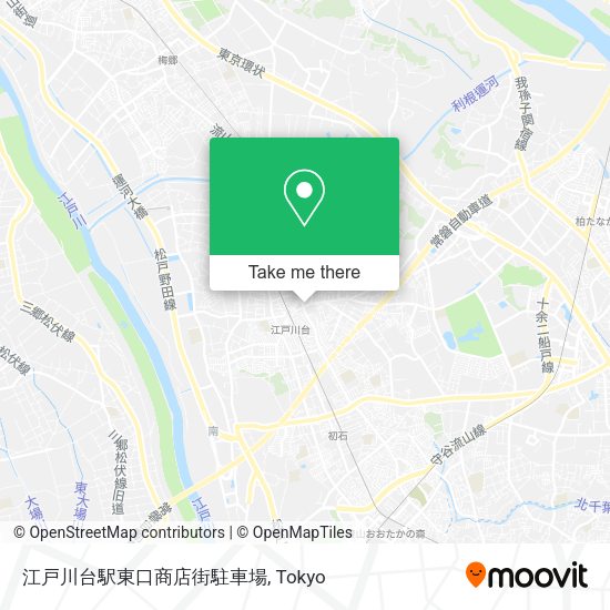 江戸川台駅東口商店街駐車場 map