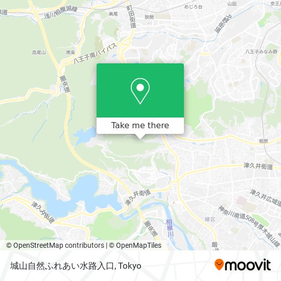城山自然ふれあい水路入口 map