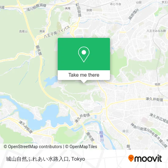 城山自然ふれあい水路入口 map